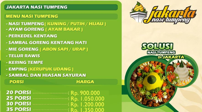 harga nasi tumpeng